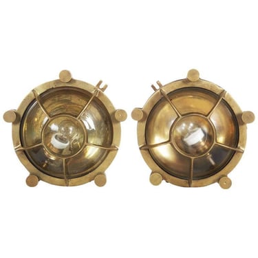 Brass Factory Wall Lamp 