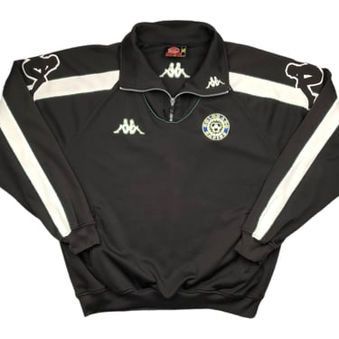 Vintage 90s Kappa Colorado Rapids Soccer Team Embroidered Quarter Zip Warm Up Fleece Pullover Size Large/XL 