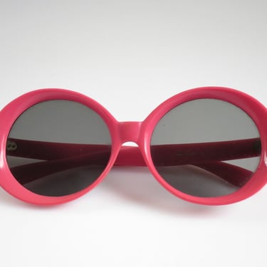 Vintage Pink A Palooza Sunglasses, 1960s Eyewear, Bubblegum Pink Hippie Glasses 