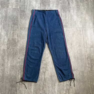 Vintage 1940s jeans . 40s selvedge denim pants . 31-32 waist 