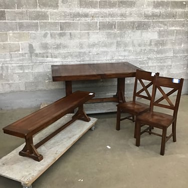 Dining Table with Chairs and Benchseat (Seattle)