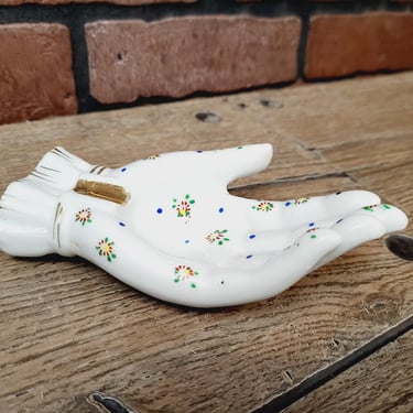 Vintage Ceramic Made in Japan Hand Ashtray 