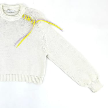 Tibi Braided Shoelace Sweater