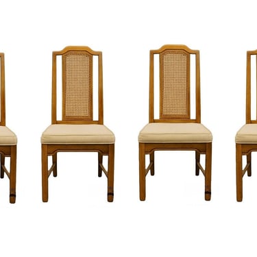 Set of 4 Dixie Asian Style Cane Back Dining Side Chairs 707-880 