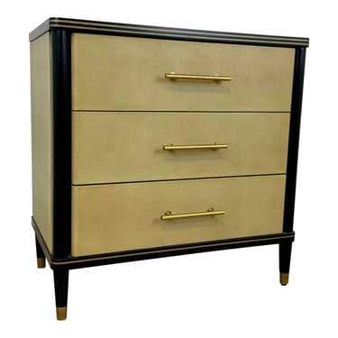 Currey & Co. Transitional Faux Shagreen La Cour Chest of Drawers
