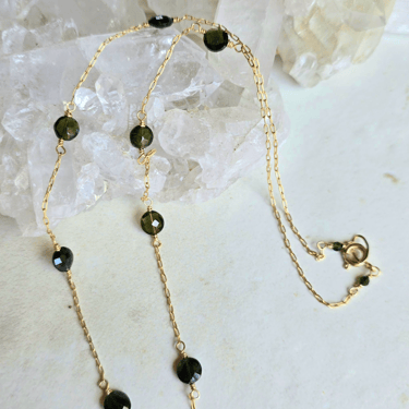 James + Jezebelle | Green Tourmaline Satellite Style Necklace