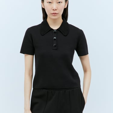 Moncler Women Logo Patch Polo Shirt