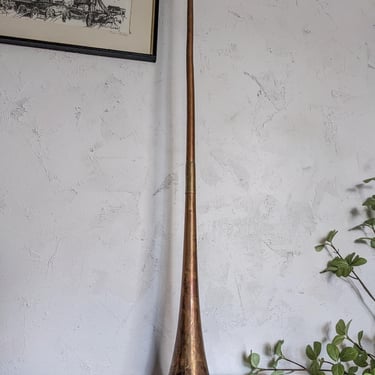 Antique Copper and Brass Straight Hunting Coaching Horn 