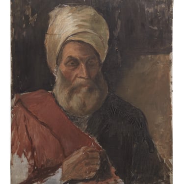 Antique Oil Portrait