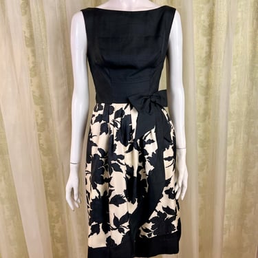 1950's Floral Cocktail Dress