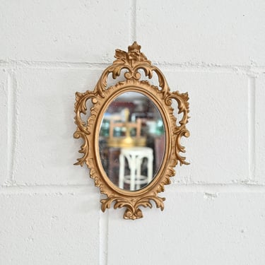 vintage petite florentine mirror