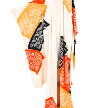 Multicolor Shibori Kimono