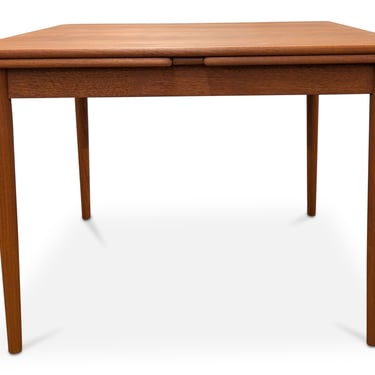 Square Teak Dining Table w 2 Leaves - 012549