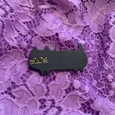 Black Cat Hair Clip