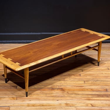 Restored Lane Acclaim Surfboard Coffee Table - Mid Century Modern Danish Furniture 