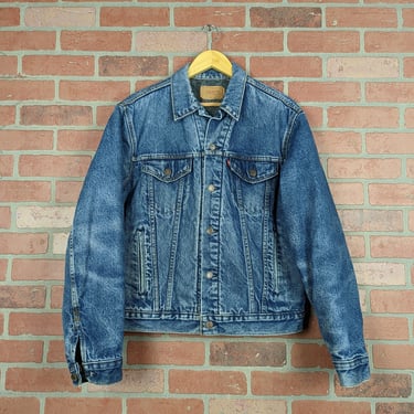 Vintage 80s Made in USA Levi's Blanket Lined ORIGINAL Denim Trucker Jacket - Extra Large 