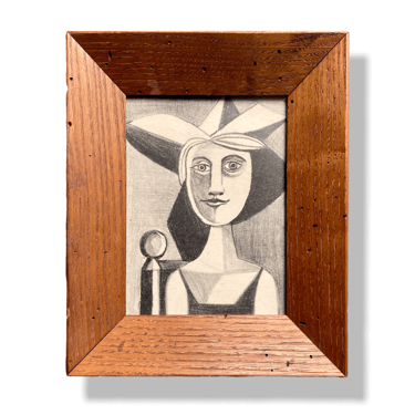 Jack Hammack 1947 Cubist Abstract Etching in Vintage Frame | Marquis de ...