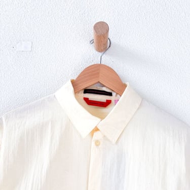 Eckhaus Latta Nylon Shirt - Pale Yellow