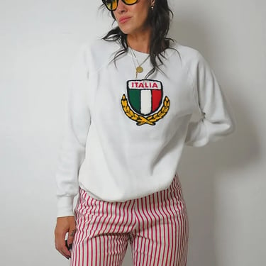 Italia Crest Crewneck Sweatshirt