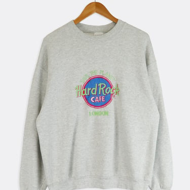 Vintage Hard Rock Cafe London Neon Embroidery Sweatshirt Sz L