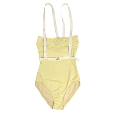 Chanel Yellow One-Piece Swimsuit