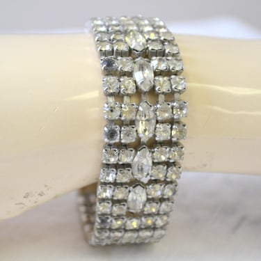 1950s Weiss Rhinestone Bracelet 