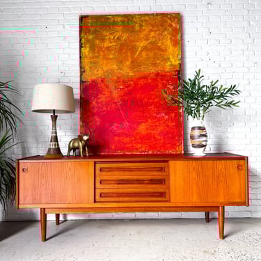 Teak Credenza, made in Denmark in the 1960s