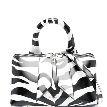 The Attico Women Friday Zebra Print Handbag