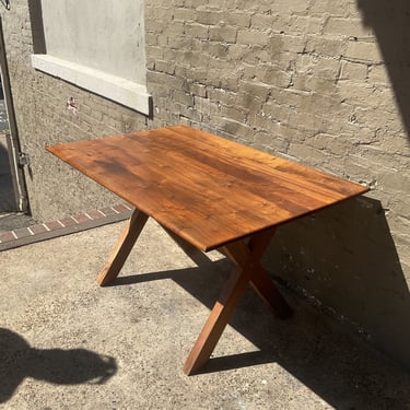 Solid Walnut Trestle Table