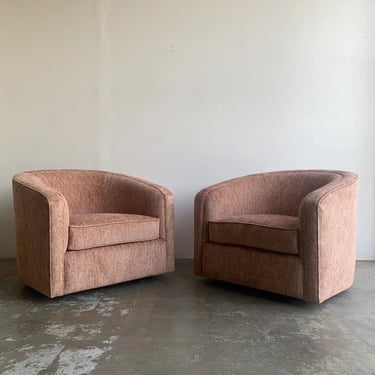 Made to Order Barrel Chairs- Pair 