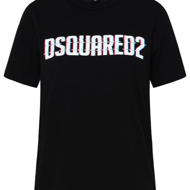 Dsquared2 Woman Dsquared2 Black Cotton T-Shirt