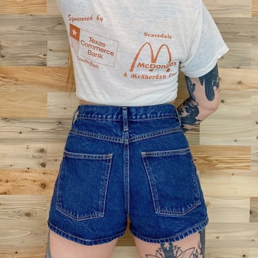90's Moda Int'l High Waisted Jean Shorts / Size 29 