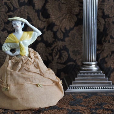 Vintage Porcelain Spanish Style German Half Doll 