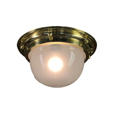 Polished brass flush mount dome light #2370 