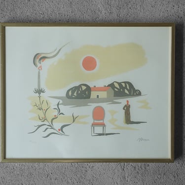 Stellan Mörner, Color Lithograph, 1960s, Framed 