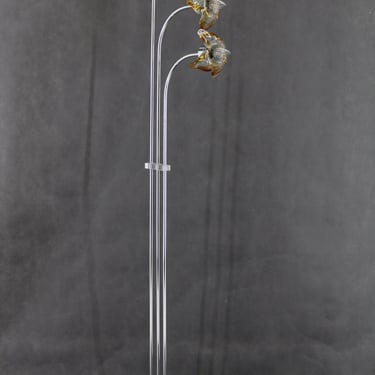 1980s Floor Lamp with Murano Glass ,Italy  / Mid Century Floor Lamp, Italy / Vintage Lighting / Italian Design 