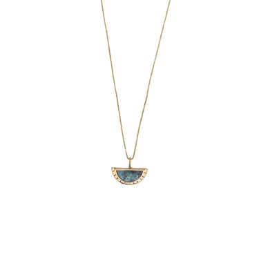 Blue Black Turquoise Selene Necklace