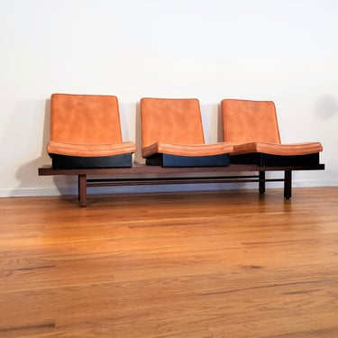 Mid Century Milo Baughman for Thayer Coggin Bench Platform Sofa 