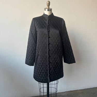 3358o / yves saint laurent 1975 black quilted jacket 