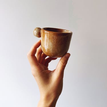 Anji Cup in Acorn // Ceramic Espresso Mug 