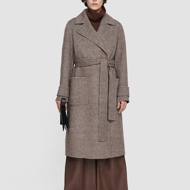 Double Face Dogtooth Arline Coat - Arabica Combo