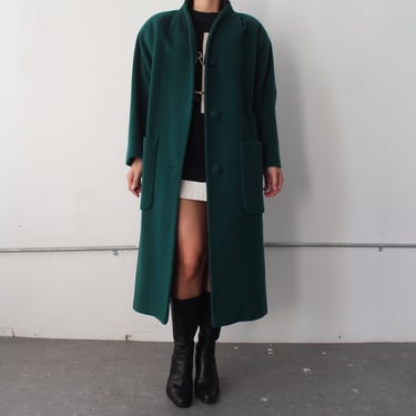 Vintage Evergreen Wool Coat