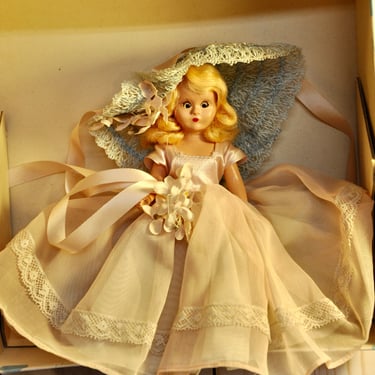 Vintage Nancy Ann Storybook Doll All Time Hit Parade Series Alice Blue Gown #407 Original Box and Tag 