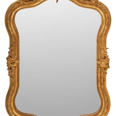 Louis XV Style Giltwood Mirror, 19th C.