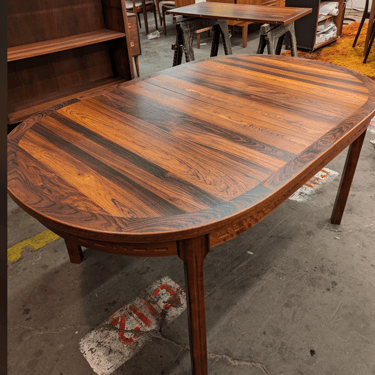 (RESERVED) Oval Rosewood Dining Table