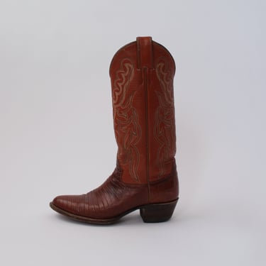 Vintage Cognac Western Boots - 6