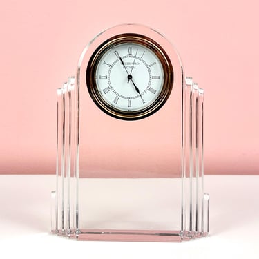 Waterford Crystal Art Deco Mantle Clock 