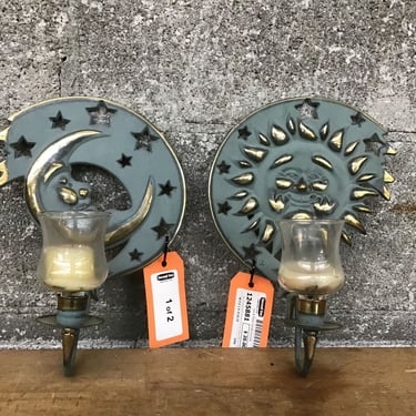 Sun & Moon Candle Sconces (Seattle)