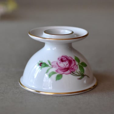 Vintage Porcelain Candle Stick Holder Home Decor Table Decor Hand Painted  Porcelain 