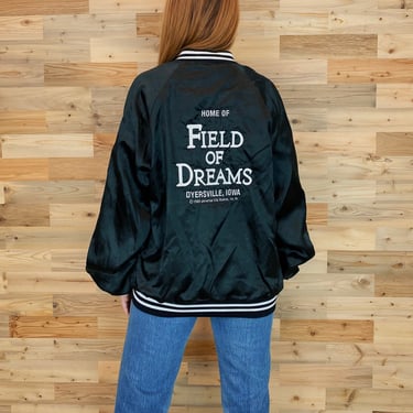 1989 Field of Dreams Universal Studios Movie Promo Satin Jacket 